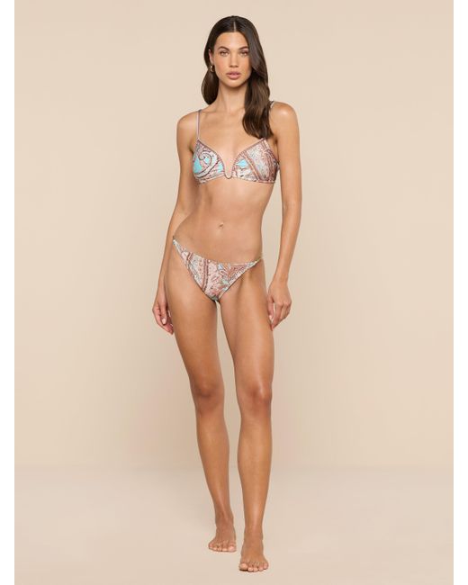 L'Agence Natural Alisha Bikini Top