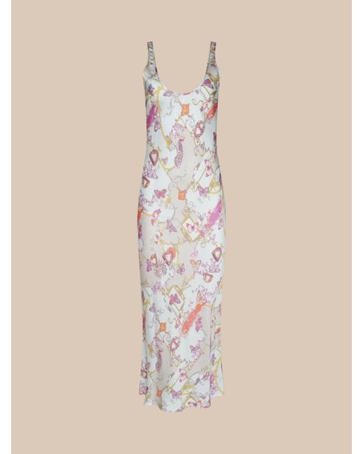 L'Agence Natural Akiya Satin Maxi Dress