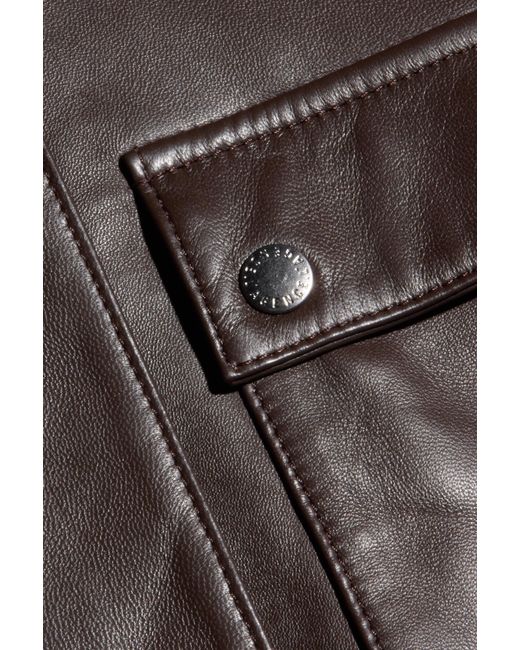 L'Agence Black Clotilde Leather Jacket