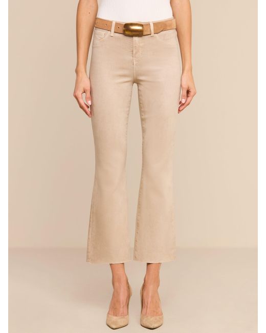 L'Agence Natural Kendra Coated Cropped Flare Jean