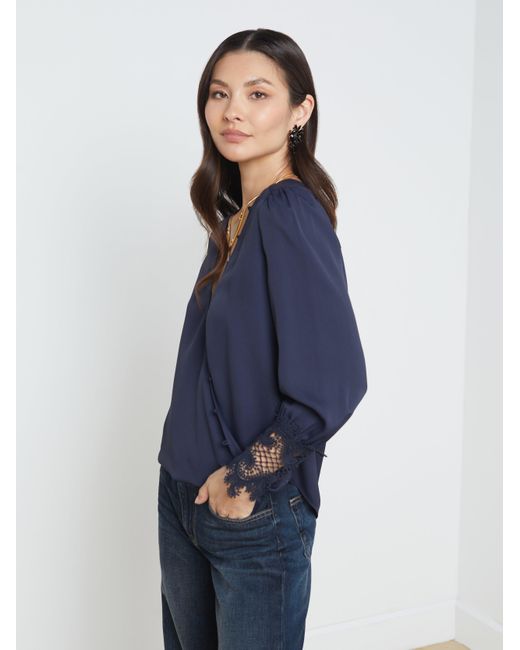 L'Agence Arti Blouse in Blue Lyst