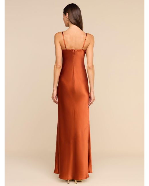 L'Agence White Sayla Silk Gown