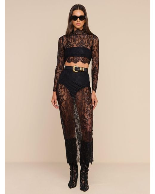 L'Agence Natural 'Agence Henriette Cropped Lace Top