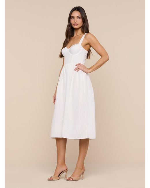 L'Agence Natural Tiani Bustier Dress