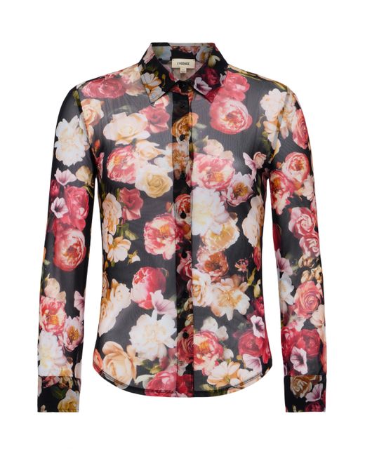 Chemisier En Mesh Indiana, Motif À Fleurs Multicolore L'Agence en coloris Red