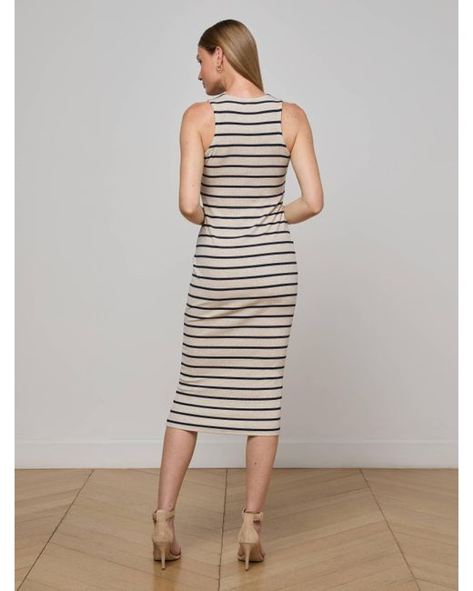 L'Agence Multicolor 'Agence Nura Midi Tank Top Dress