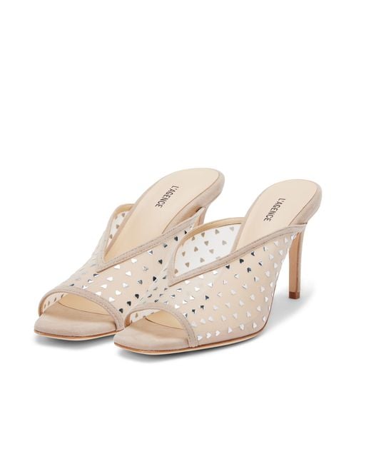 L'Agence White Germain Open Toe Mule