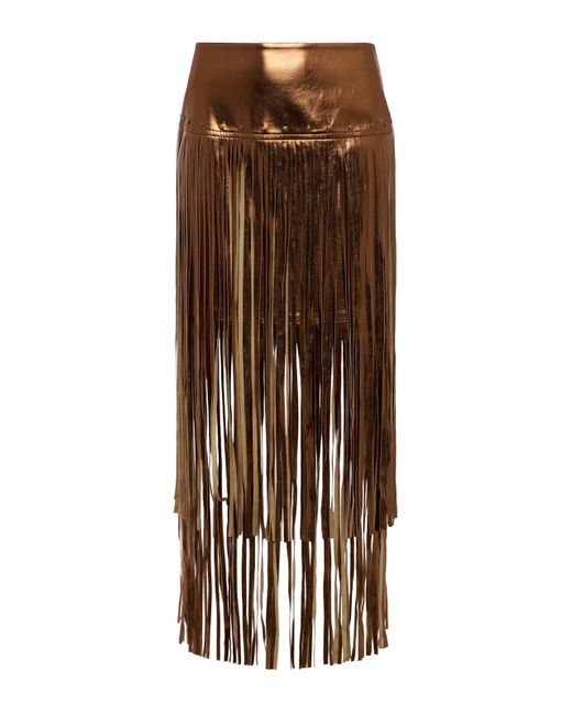 L'Agence Multicolor Karolina Fringe Skirt