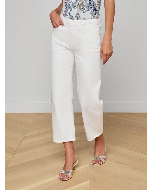 L'Agence White Mallis Bow-Leg Jean