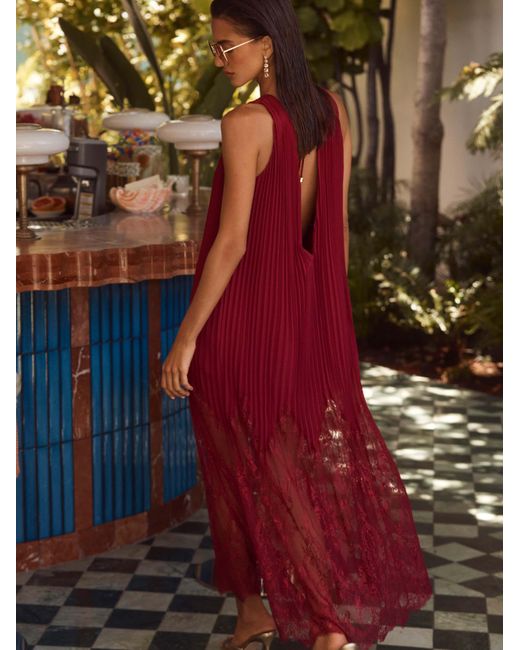 L'Agence Red 'Agence Adalynn Cover-Up Dress