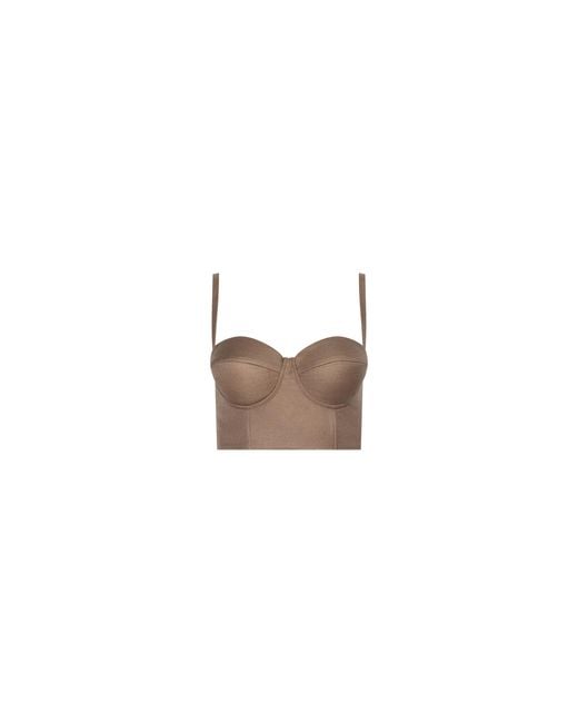 L'Agence Natural 'Agence Sonya Linen-Blend Bustier