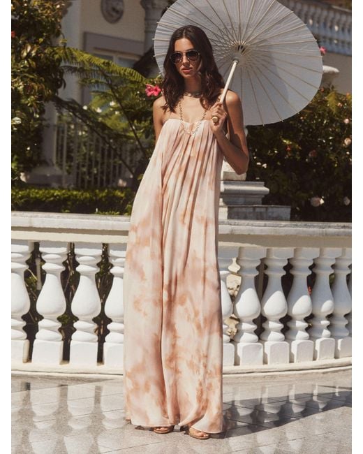 L'Agence Natural Raine Strapless Gown