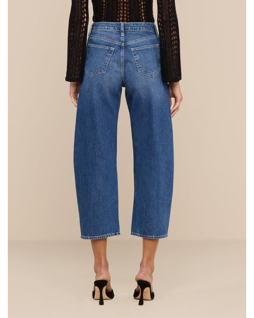 L'Agence Blue Mallis Bow-Leg Jean