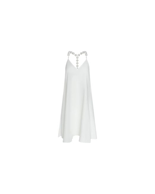 L'Agence Natural Amora Pearl Strap Dress