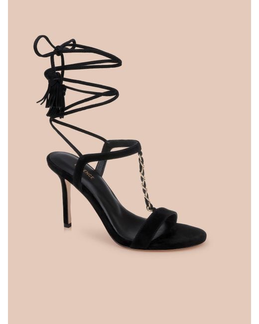 L'Agence Natural Bond Suede Sandal