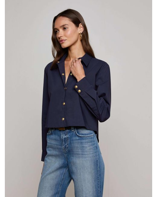 Chemise Cosette, Bleu Nuit L'Agence en coloris Blue