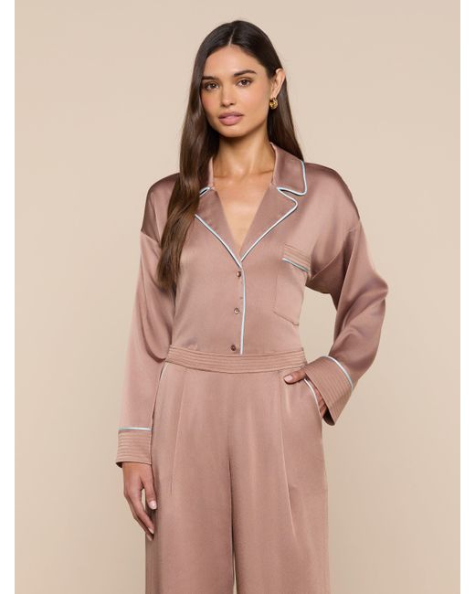 L'Agence Natural Mara Blouse Top