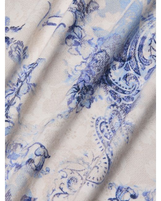 L'Agence Blue Ressi Fitted T-Shirt