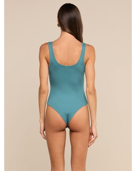 L'Agence Blue Nica Scoopneck Bodysuit