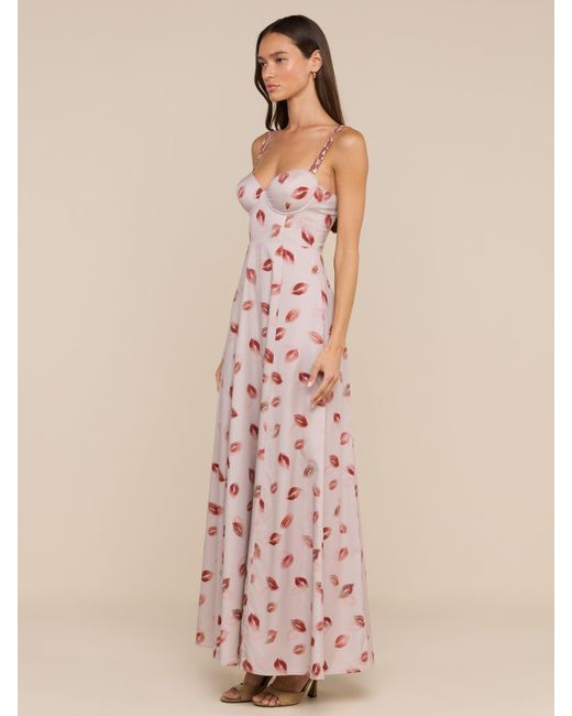 L'Agence Pink Sutton Maxi Dress