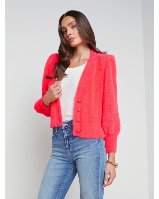 L'Agence Talulla Cardigan in Red | Lyst