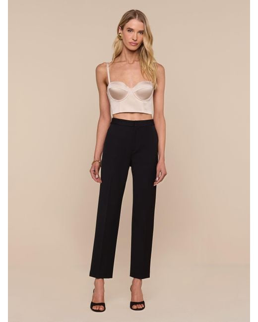 L'Agence Black Nysa Bustier Top