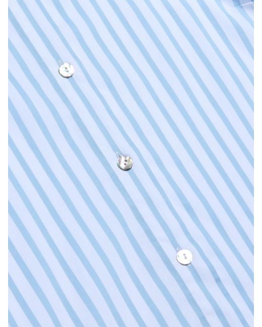 L'Agence Blue Fawn Beach Print Shirt