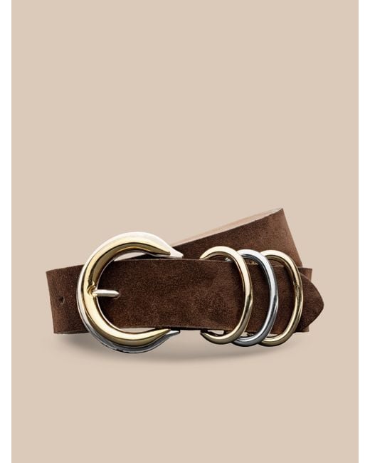 L'Agence Brown 'Agence Tobar Suede Belt