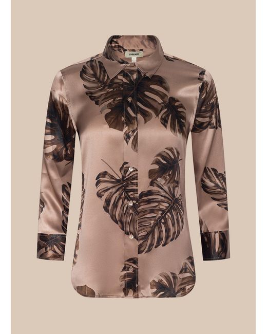 L'Agence Natural 'Agence Dani Silk Blouse Top