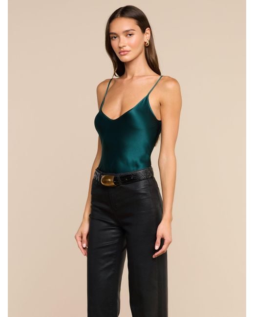 L'Agence Green Lexi Silk Camisole