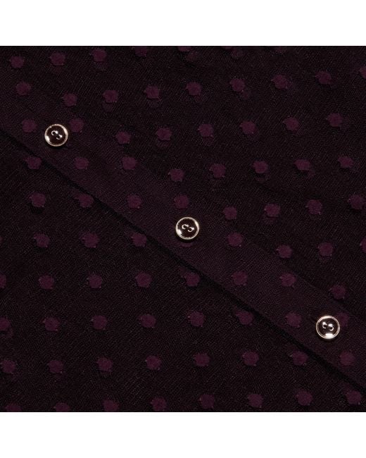 L'Agence Purple 'Agence Sophie Swiss Dot Blouse Top