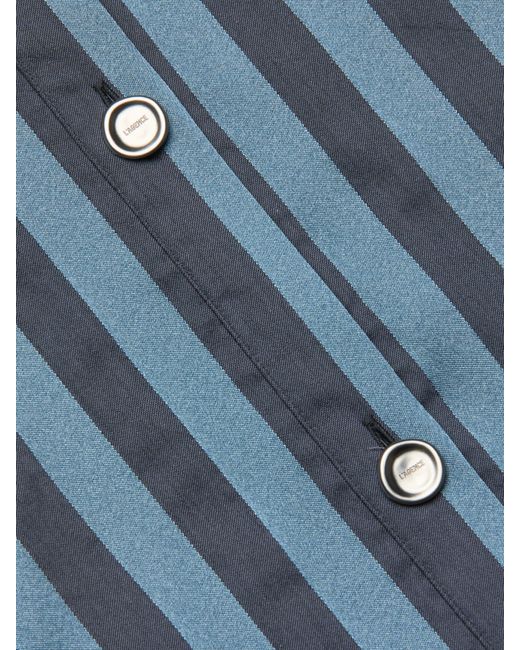 L'Agence Blue Cosette Satin Shirt