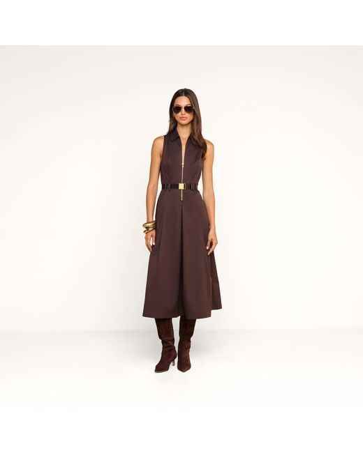 L'Agence Brown Kolton Dress
