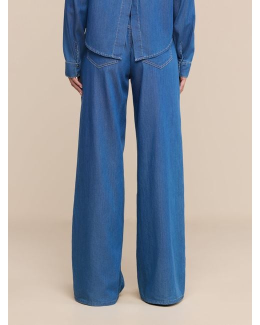 L'Agence Blue Alicent Wide-Leg Jean