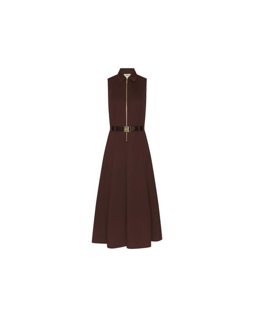 L'Agence Brown Kolton Dress