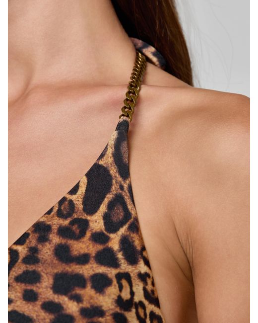 Haut De Bikini Triangle Annabelle, Imprimé Léopard Marron L'Agence en coloris Multicolor