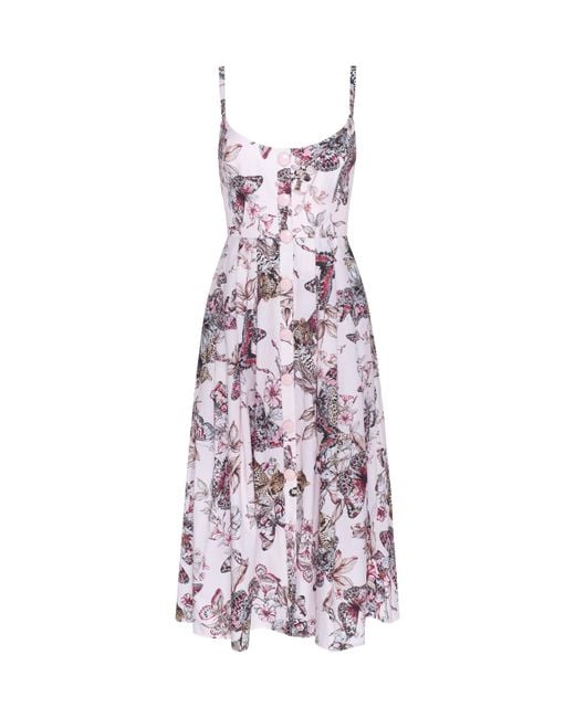 L'Agence Multicolor Reanne Midi Dress