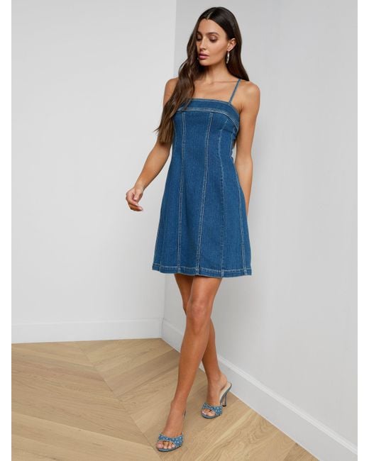 L'Agence Blue Lorda Dress