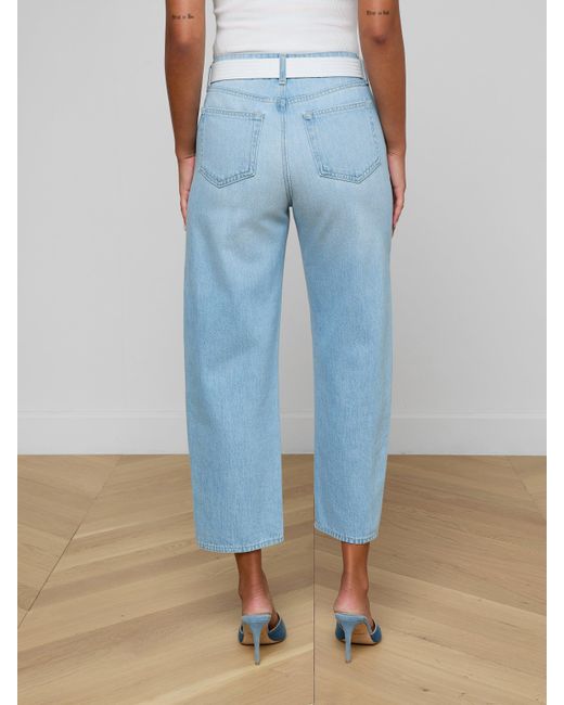 L'Agence Blue Mallis Bow-Leg Jean