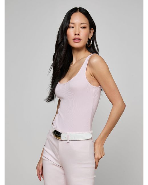 L'Agence Multicolor Nica Scoopneck Bodysuit