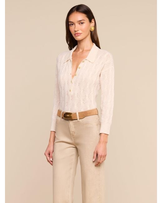 L'Agence Natural 'Agence Airy Cable Knit Sweater