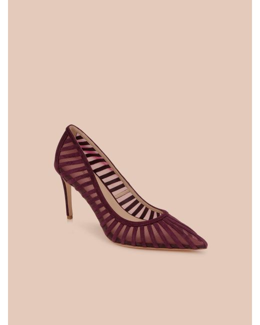 L'Agence Pink Lenox Mesh Pump
