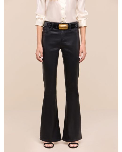 L'Agence Black Petite Marty Coated Jean