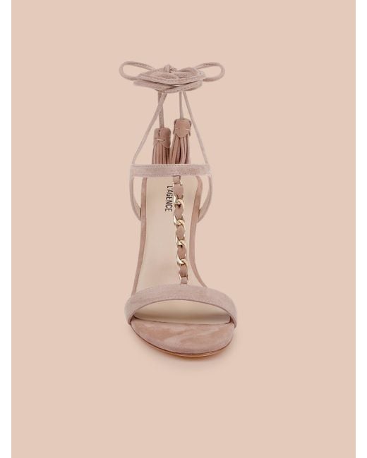 L'Agence Natural Bond Suede Sandal