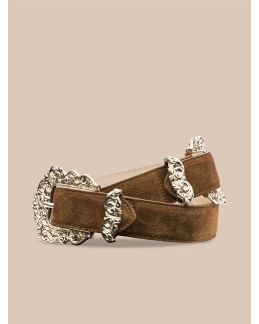L'Agence Natural Chayenne Suede Belt