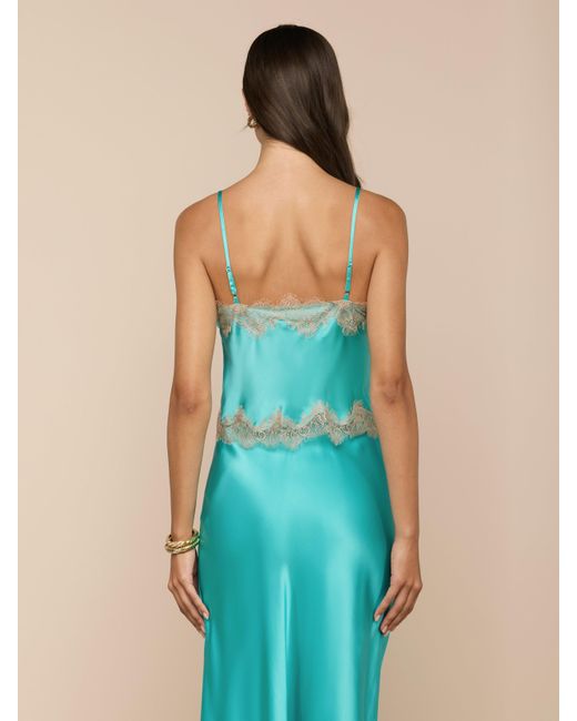 Camisole En Dentelle De Soie Kimber L'Agence en coloris Blue