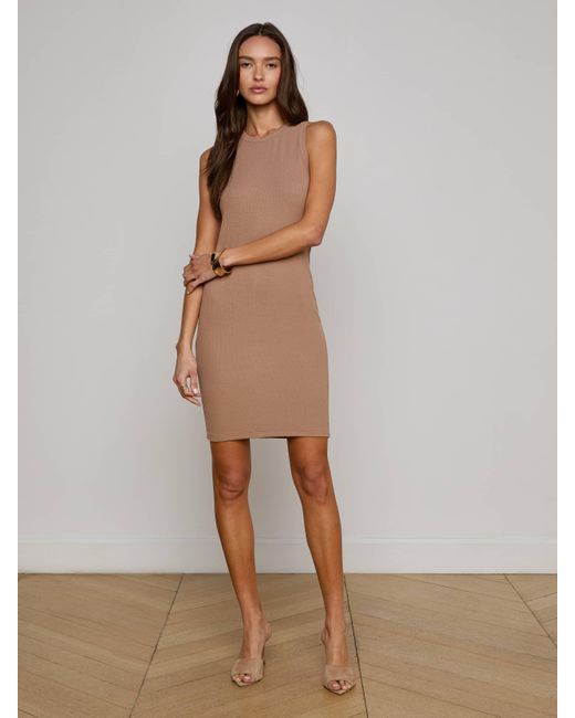 L'Agence Multicolor Ellis Racerback Dress
