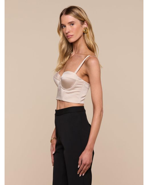 L'Agence Black Nysa Bustier Top