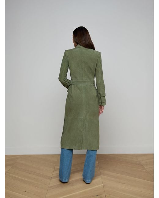 L'Agence Green Petite Scottie Coated Jean