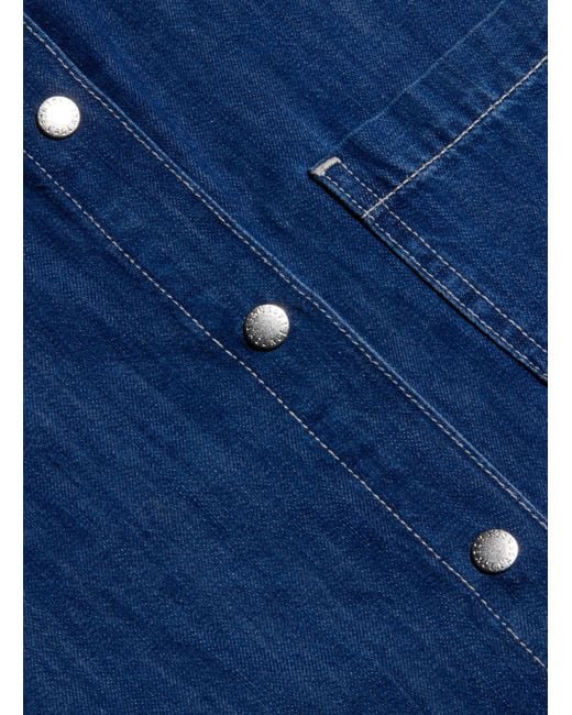 L'Agence Blue Jorah Oversized Shirt